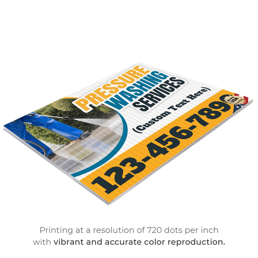 Pressure Washing Services Yard Sign Design 5 -  BFS-PWS-24X18-DS-D5-BFS-PWS--24X18-SS-D5