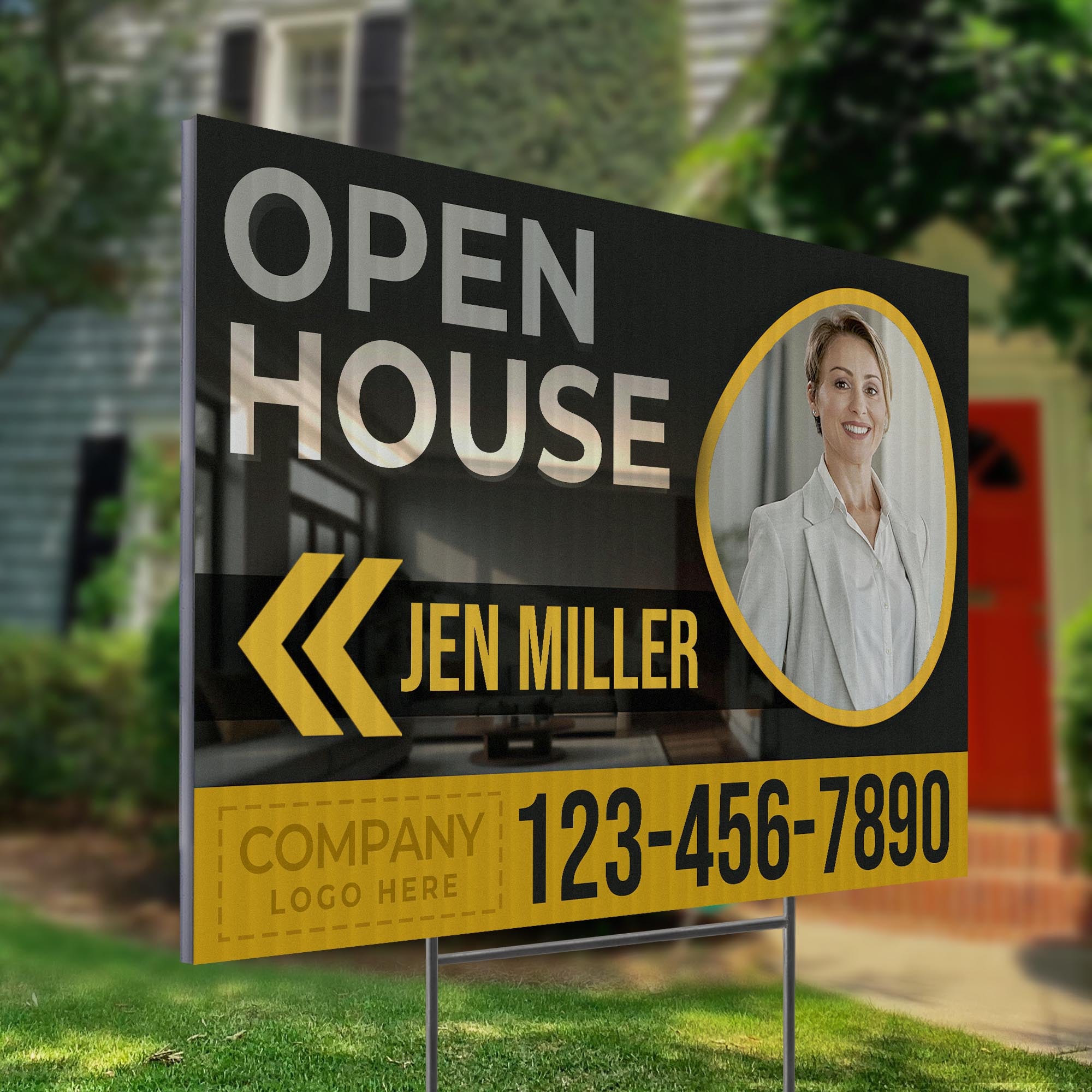 Real Estate Open House Design 2 – Yard Sign Wizards