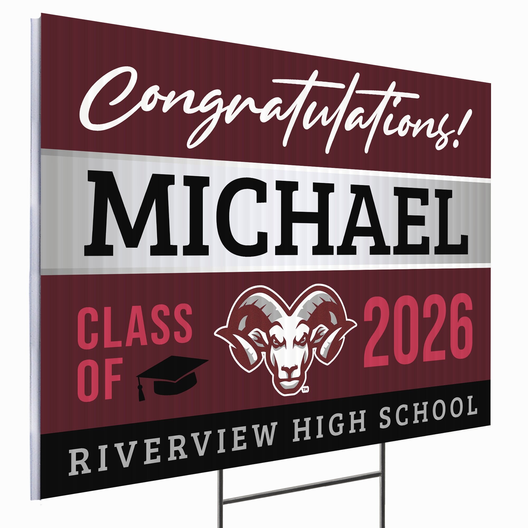 Riverview High School Design 1 – Yard Sign Wizards