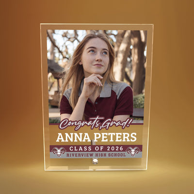 Riverview High School Glass Plaque Design 2