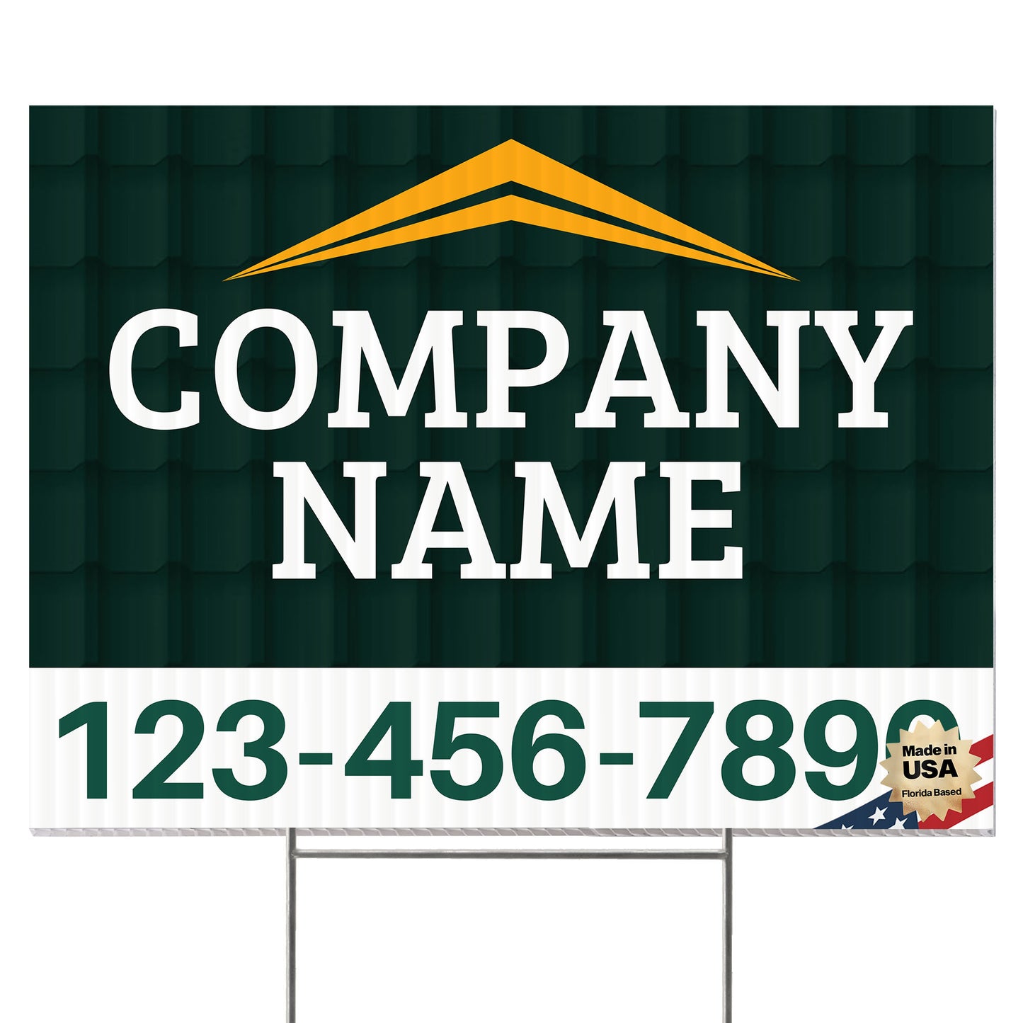 Roofing Services Yard Sign Design 1 -  BFS-RS-24x18-DS-D1-BFS-RS-24x18-SS-D1