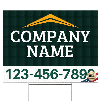 Roofing Services Yard Sign Design 1 -  BFS-RS-24x18-DS-D1-BFS-RS-24x18-SS-D1