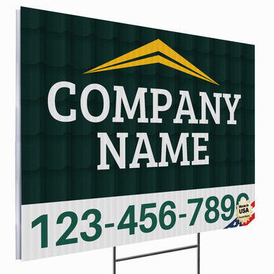 Roofing Services Yard Sign Design 1 -  BFS-RS-24x18-DS-D1-BFS-RS-24x18-SS-D1