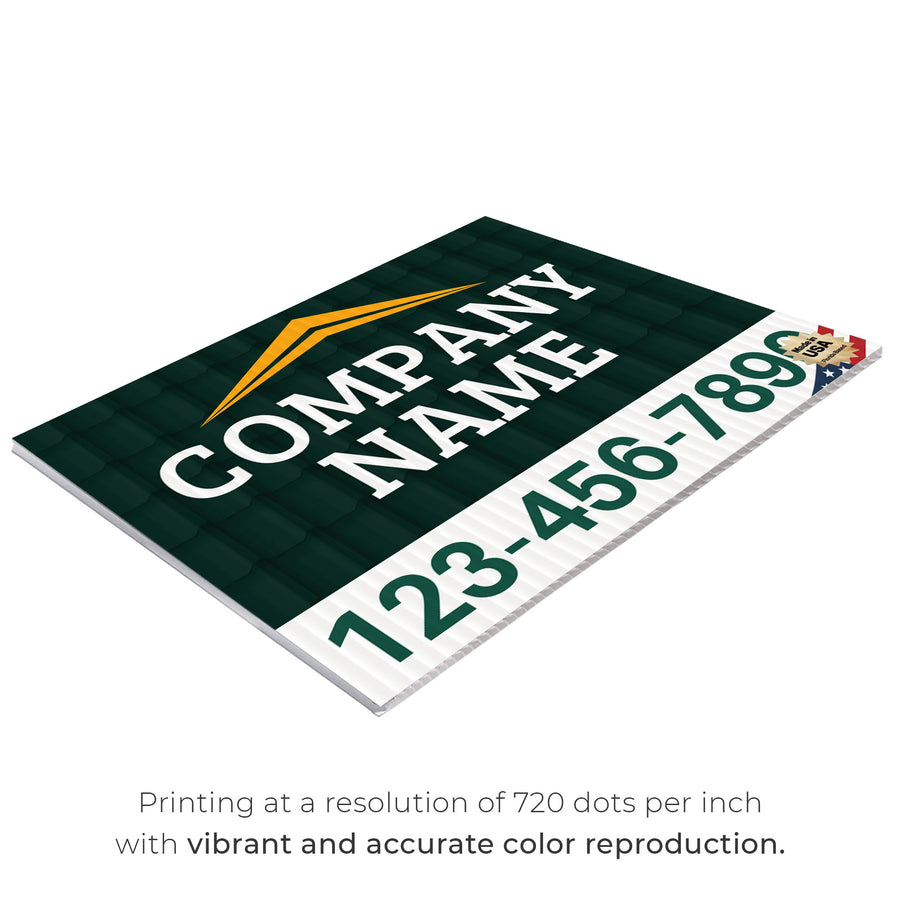 Roofing Services Yard Sign Design 1 -  BFS-RS-24x18-DS-D1-BFS-RS-24x18-SS-D1