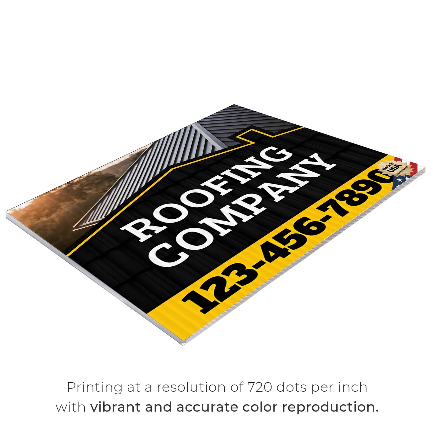 Roofing Services Yard Sign Design 4 -  BFS-RS-24x18-DS-D4-BFS-RS-24x18-SS-D4