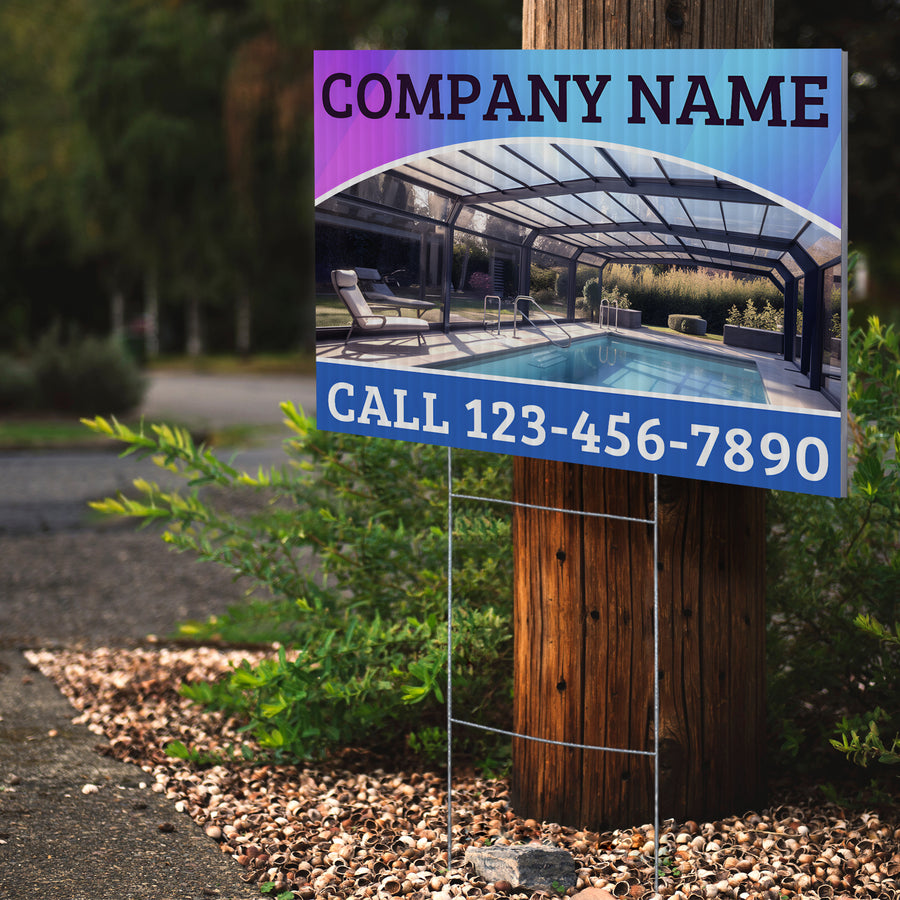 Screen Porch Repair Yard Sign D7 -  BFS-SP-24x18-DS-D7-BFS-SP-24x18-SS-D7
