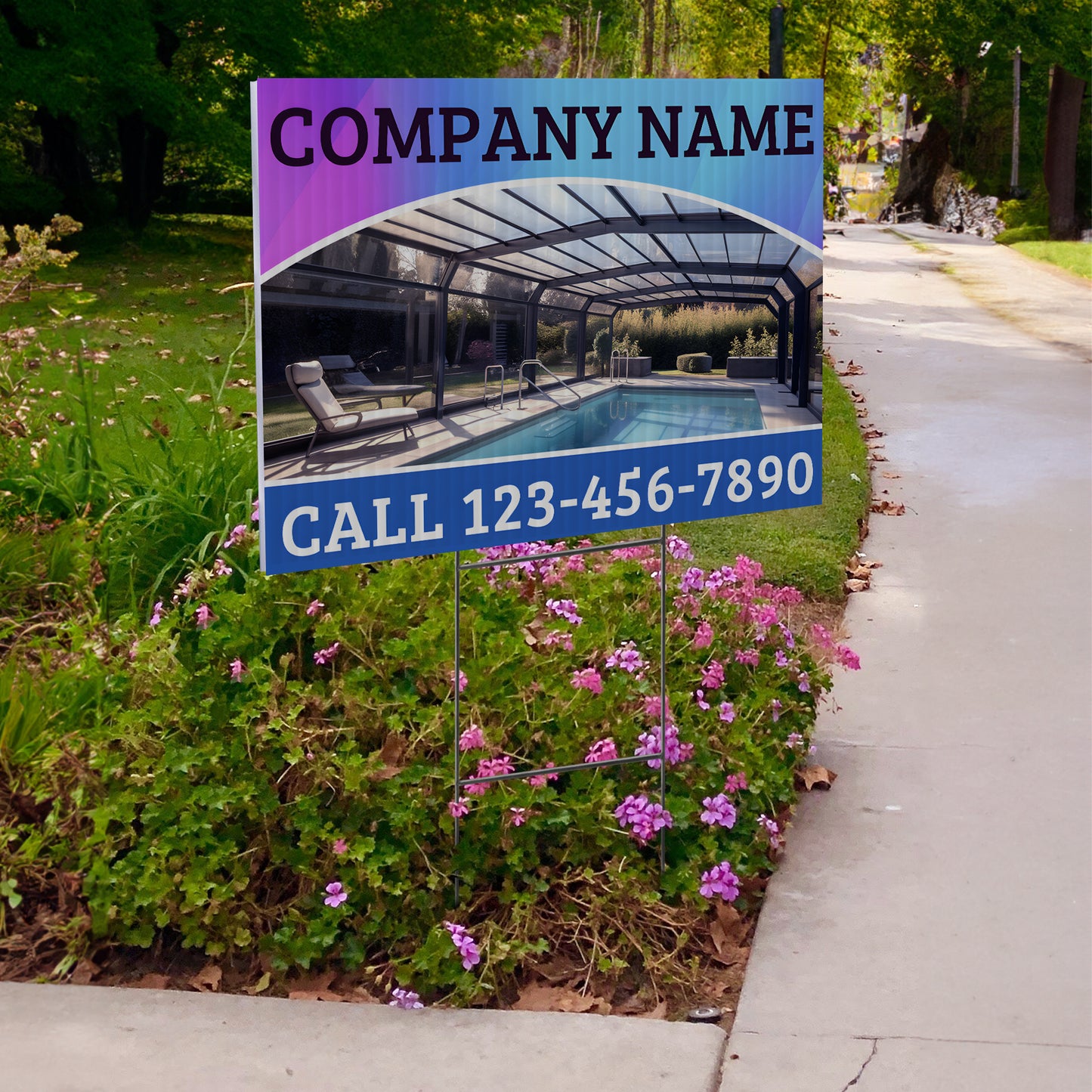 Screen Porch Repair Yard Sign D7 -  BFS-SP-24x18-DS-D7-BFS-SP-24x18-SS-D7