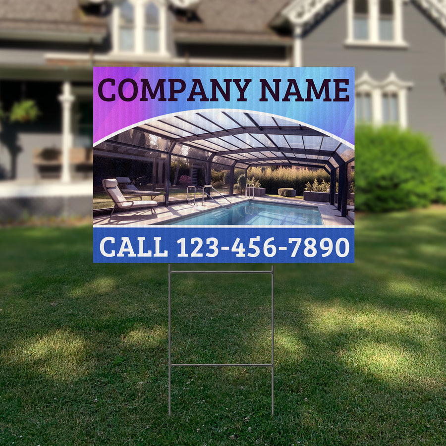 Screen Porch Repair Yard Sign D7 -  BFS-SP-24x18-DS-D7-BFS-SP-24x18-SS-D7