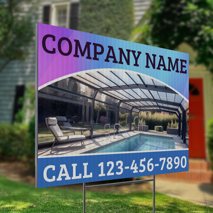 Screen Porch Repair Yard Sign D7 -  BFS-SP-24x18-DS-D7-BFS-SP-24x18-SS-D7