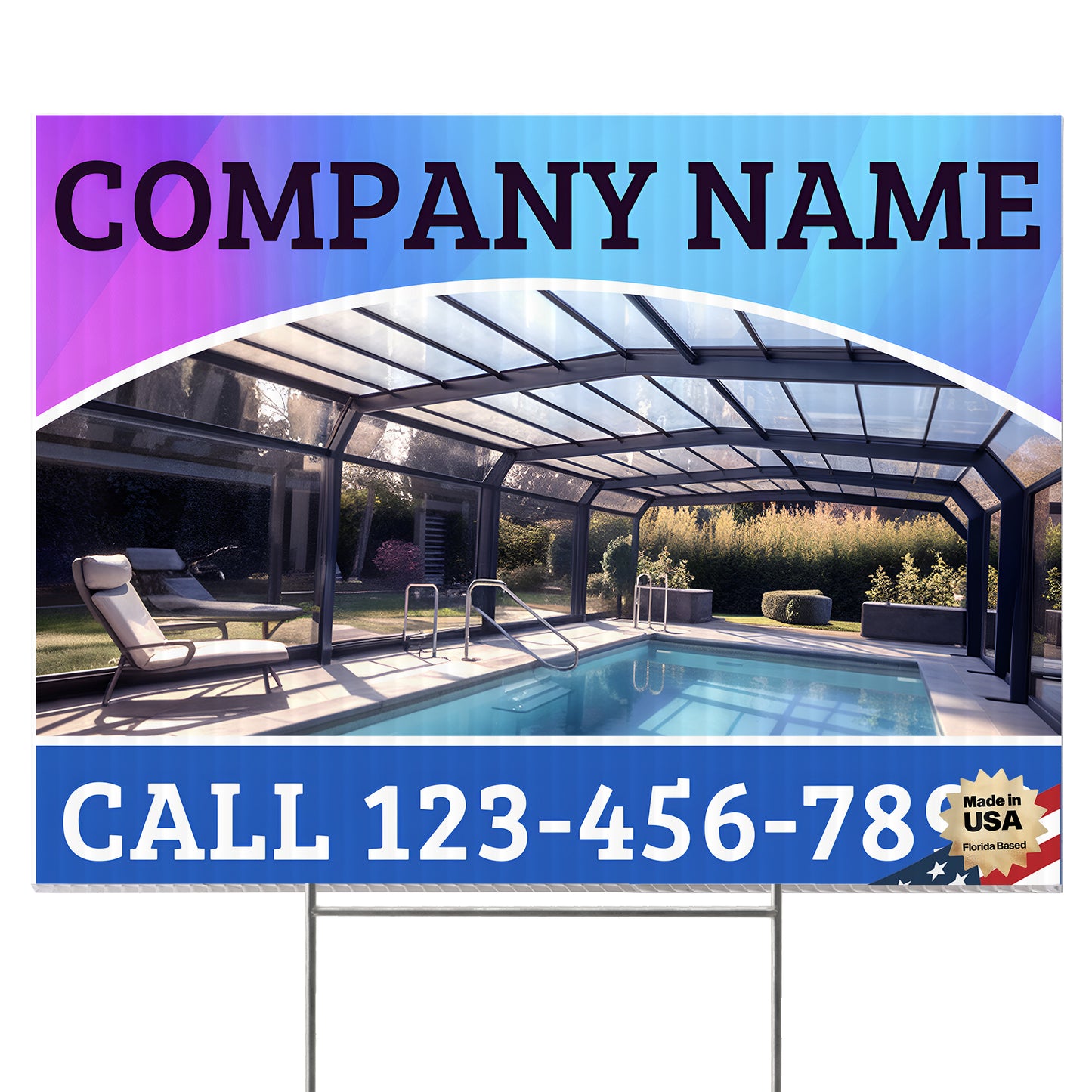 Screen Porch Repair Yard Sign D7 -  BFS-SP-24x18-DS-D7-BFS-SP-24x18-SS-D7