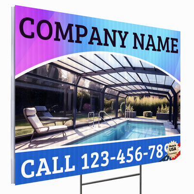 Screen Porch Repair Yard Sign D7 -  BFS-SP-24x18-DS-D7-BFS-SP-24x18-SS-D7
