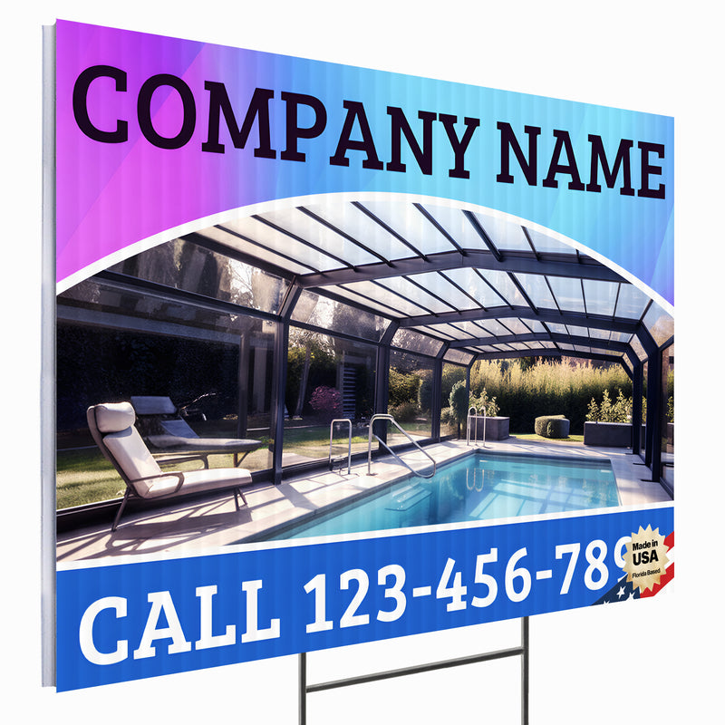 Screen Porch Repair Yard Sign D7 -  BFS-SP-24x18-DS-D7-BFS-SP-24x18-SS-D7