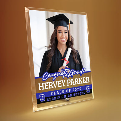 Sebring High School Glass Plaque Design 2