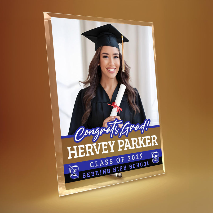 Sebring High School Glass Plaque Design 2