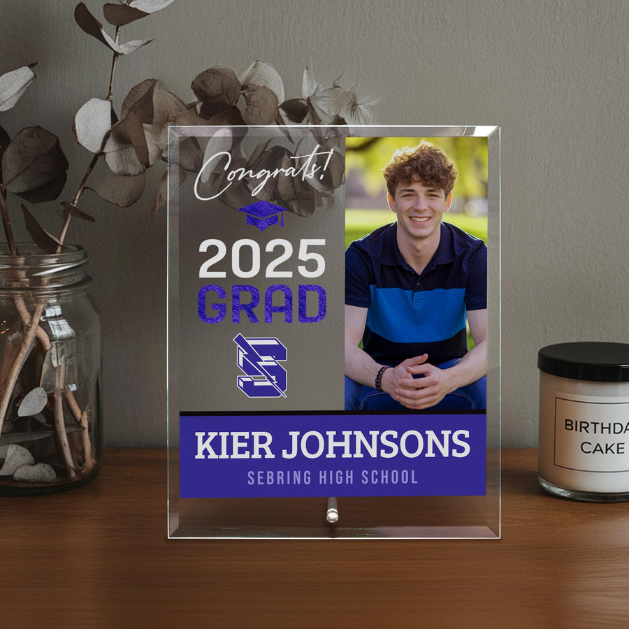 Sebring High School Glass Plaque Design 4