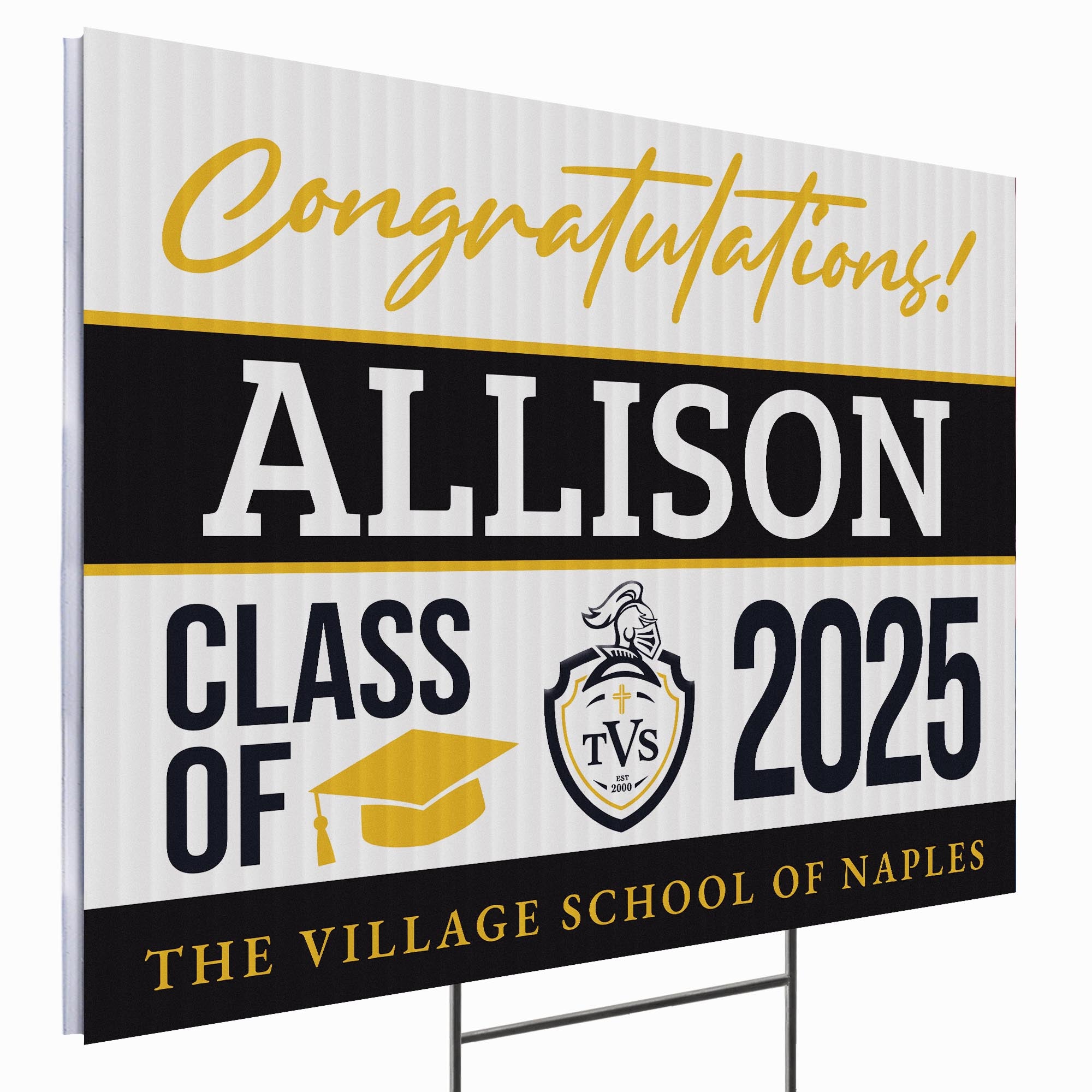 The Village School of Naples Design 1 – Yard Sign Wizards