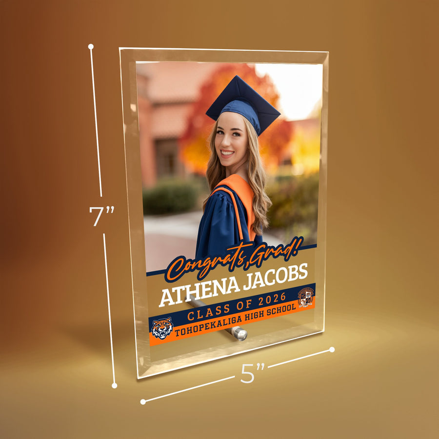 Tohopekaliga High School Glass Plaque Design 2