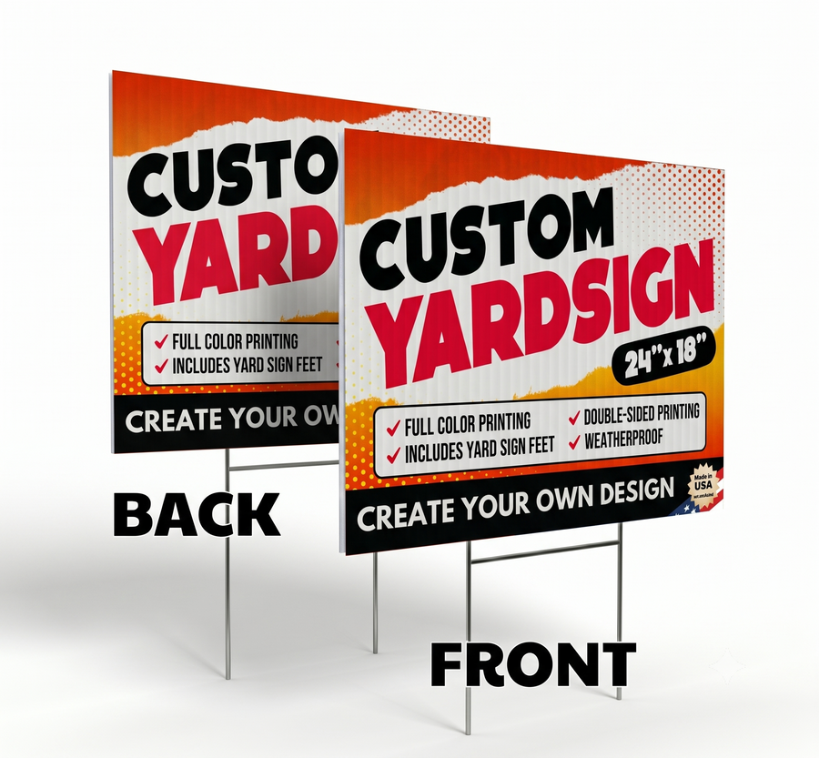 Custom Yard Signs for Businesses, Events, and More! (Design Your Own)